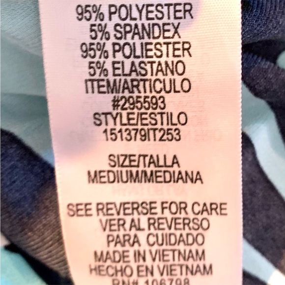 Lily Black Geo Sky Blue Swirls Print Sleeveless Dress - Picture 10 of 11